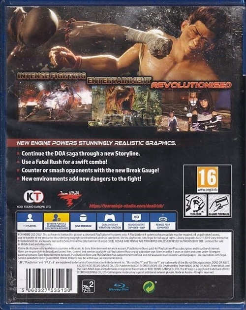 Dead or Alive 6 - PS4 (B Grade) (Genbrug)